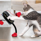 Interactive cat punching bag toy