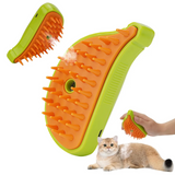 3-in-1 steam pet grooming brush for dogs and cats