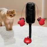 Interactive cat punching bag toy