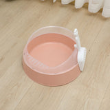 Large semi-enclosed cat litter box with scoop