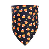 Seven Halloween pet bandana print options