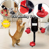 Interactive cat punching bag toy