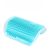 Cat self-grooming wall brush for indoor cats