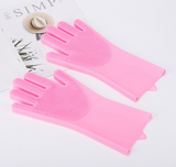 Pet grooming gloves for dogs and cats