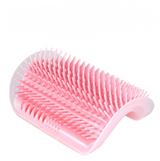 Cat self-grooming wall brush for indoor cats