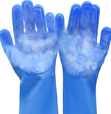 Pet grooming gloves for dogs and cats