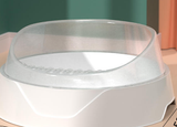 Large semi-enclosed cat litter box with scoop