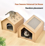 Cat scratching house for indoor cats
