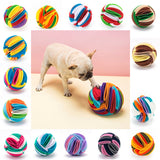 Foldable dog snuffle ball for IQ training