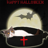 Halloween Bat Cat Bed & Christmas Belt Dog Bed