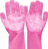 Pet grooming gloves for dogs and cats