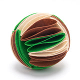 Foldable dog snuffle ball for IQ training