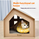 Cat scratching house for indoor cats