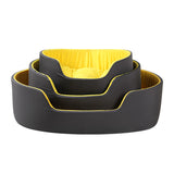 Washable pet bed for dogs and cats with removable cover