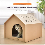 Cat scratching house for indoor cats