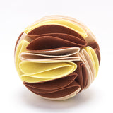 Foldable dog snuffle ball for IQ training