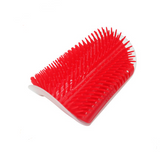 Cat self-grooming wall brush for indoor cats