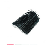 Cat self-grooming wall brush for indoor cats