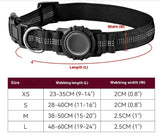 AirTag dog collar reflective waterproof