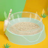 Large semi-enclosed cat litter box with scoop