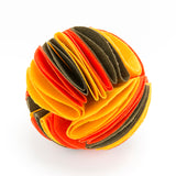 Foldable dog snuffle ball for IQ training