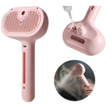 Pet hair spray brush for dogs and cats
