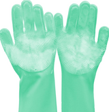 Pet grooming gloves for dogs and cats