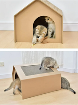 Cat scratching house for indoor cats