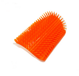 Cat self-grooming wall brush for indoor cats