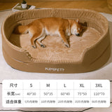 Washable pet bed for dogs and cats with removable cover