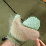 Silicone pet massage gloves for dogs and cats