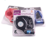 LED Retractable Dog Leash with Waste Bag Dispenser