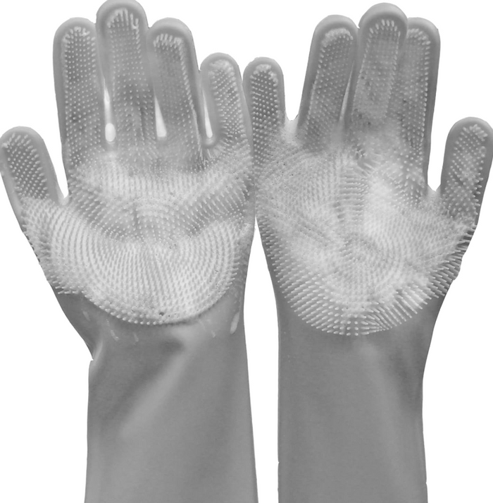 Pet grooming gloves for dogs and cats