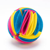 Foldable dog snuffle ball for IQ training