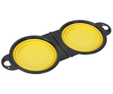 Foldable silicone travel bowl for dogs and cats